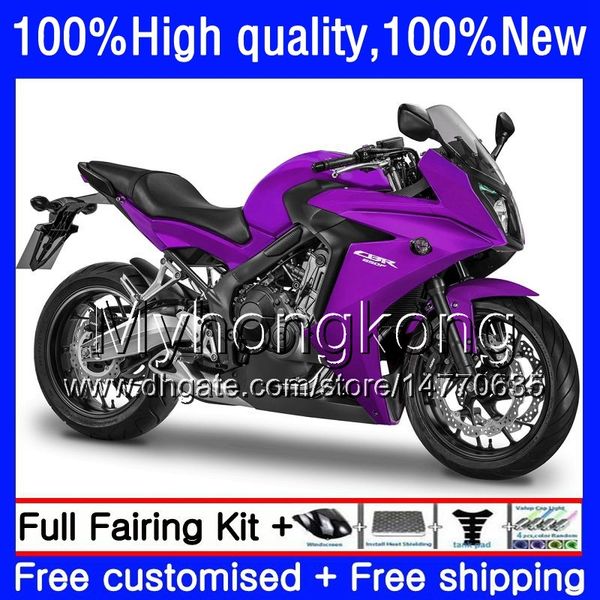 Cuerpo para HONDA CBR 650 F CBR650 F CBR-650 CBR-650F 53HM.69 CBR650F 11 12 13 14 15 16 CBR 650F 2011 2012 Hot purple 2013 2014 2015 Carenado