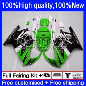 Corps Pour HONDA CBR600 F2 CBR 600F2 600 F2 FS CC 600FS 1991-1994 Capot Vert blk blanc 34No.310 CBR600FS 600CC CBR600F2 91 92 93 94 CBR600CC 1991 1992 1993 1994 Carénage OEM