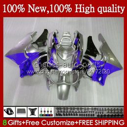 Lichaam voor Honda CBR900 CBR893 CBR 900 893 RR 94 95 1996 1997 95HC.125 Blauw Silvery CBR 893RR 900RR CBR900RR CBR893RR 1994 1995 96 97 Kuip