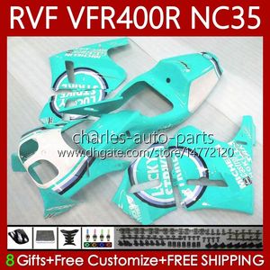 Corps Pour HONDA RVF VFR 400 RVF400 R 400RR VFR 400R 94-98 80No.167 VFR400 Chanceux Cyan R RVF400R NC35 V4 1994 1995 1996 1997 1998 VFR400RR VFR400R 94 95 96 97 98 Juste Kit de fabrication