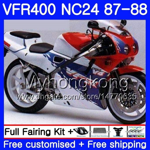 Corps Pour HONDA RVF400R VFR400RR RVF400RR VFR400R 1987 1988 267HM.34 VFR400 R NC24 V4 RVF lumière rouge chaud VFR 400 R VFR 400R 87 88 Kit de carénage