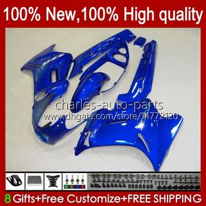 Carrosserie pour KAWASAKI NINJA ZZR250 90 91 92 93 94 1995 1996 1997 1998 1999 Carrosserie 54HC.117 métal bleu ZZR 250 CC ZZR-250 1990 1991 1992 1993 1994 95 96 97 98 99 OEM Fair ing