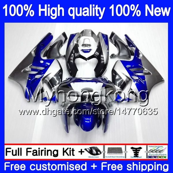 Corps Pour KAWASAKI ZX900 900 CC 9 R 94 97 1994 1995 1996 1997 221MY.9 ZX 900 ZX 9R 900CC ZX-9R ZX9R 94 95 96 97 Carénages Bleu argent