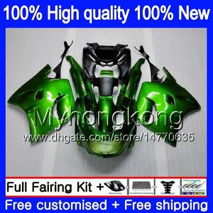 Lichaam voor Kawasaki ZZR 1100 CC ZX-11R 1990 1991 1992 205my.5 ZX 11R ZZR1100 ZX11 R ZZR-1100 ZX-11 R ZX11R 90 91 92 Gloss Green Fairing