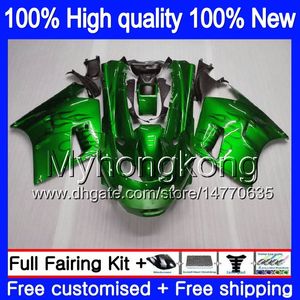 Lichaam voor Kawasaki ZZR 1100 CC ZX-11R 1990 1991 1992 205my.10 Groen Zwart ZX 11R ZZR1100 ZX11 R ZZR-1100 ZX-11 R ZX11R 90 91 92 FUNLING