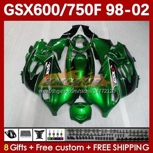 Body voor Suzuki Green Light Katana GSX600F GSXF750 GSXF-750 GSXF 600 750 CC 169NO.42 GSX750F 600CC 750CC 98 98 99 00 01 01 02 GSXF600 GSXF-600 1998 1998 1999 2001 2001 2002 Fairing