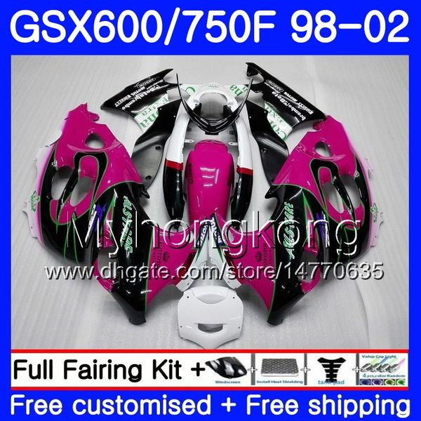 Corps Pour SUZUKI GSXF 750 600 GSXF750 1998 1999 2000 2001 2002 292HM.64 GSX 600F 750F KATANA GSXF600 98 99 00 01 02 Carénage Rose CHAUD