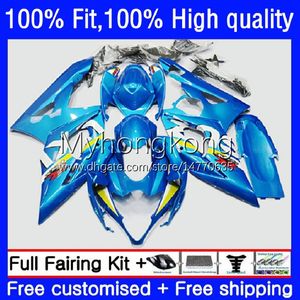 Carnales de molde de inyección para Suzuki GSX-R1000 GSXR1000 K5 2005-2006 Bodywork 26NO.0 GSXR 1000 CC 1000CC 05 06 GSXR-1000 2005 2006 Motorcycle OEM Bodys Factory Blue