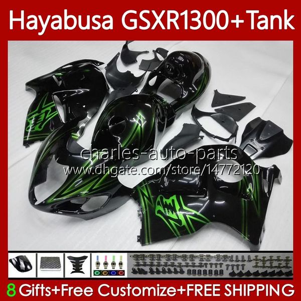 1300CC Hayabusa para SUZUKI GSX-R1300 GSXR-1300 GSXR 1300 CC 74No.115 GSXR1300 1996 1997 1998 1999 2000 2001 GSX R1300 2002 2003 2004 2005 2006 2007 Feria ing verde negro