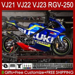 Lichaam voor Suzuki RGV-250 Blauw Voorraad NIEUWE RGVT RGV 250CC 250 CC 1990 1991 1992 1993 94 95 96 20HC.191 RGV250 SAPC VJ22 RVG250 PANEL RGVT-250 90 91 92 93 1994 1995 1996 Kuip