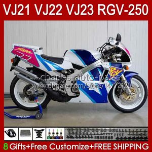 Corps pour Suzuki RGV-250 RGVT RGV 250CC 250 CC 1990 1991 1992 1993 94 95 96 20HC.190 Factory Blue RGV250 SAPC VJ22 RVG250 PANNEL RGVT-250 90 91 92 93 1994 1995 1996 Faire