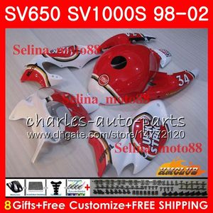 Corps Pour SUZUKI SV650S SV400S SV1000S 98 99 00 01 02 26HC.0 SV 650S 400S 1000S SV650 SV400 S 1998 1999 2000 2001 2002 Carénage Lucky Strike