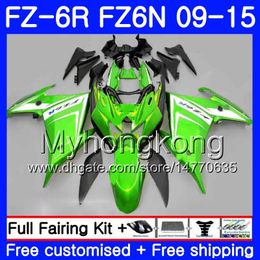 Lichaam voor Yamaha FZ6N FZ-6R Glossy Green 2009 2010 2011 2012 2013 2014 20105 239HM.48 FZ 6R FZ6 R FZ 6N FZ6R 09 10 11 12 13 14 15 VALEN