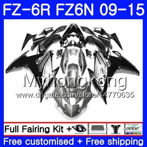 Lichaam voor Yamaha FZ6N FZ-6R Silver Black Hot 2009 2010 2011 2012 2013 2014 2015 239HM.36 FZ 6R FZ6 R FZ 6N FZ6R 09 10 11 12 13 14 15 Valerijen