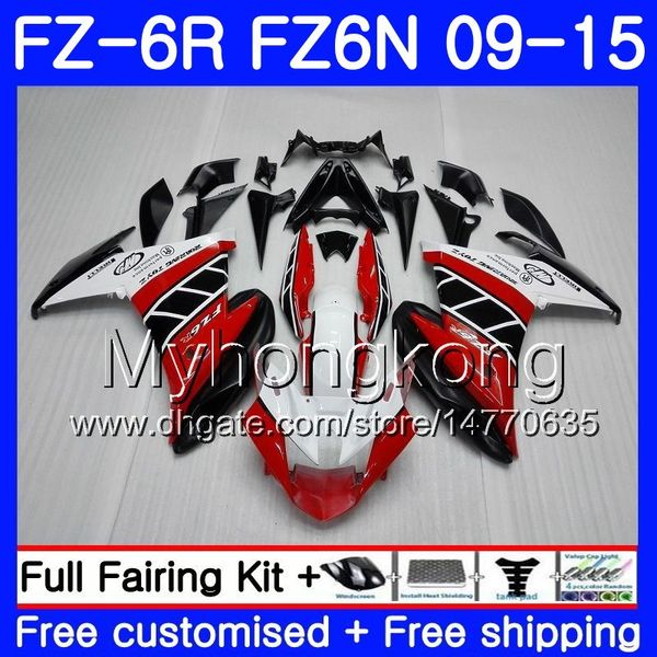 Corps Pour YAMAHA FZ6N FZ6 R FZ 6N FZ6R 09 10 11 12 13 14 15 239HM.7 FZ-6R FZ 6R 2009 2010 2011 2012 2013 2014 2015 Rouge noir chaud Carénages