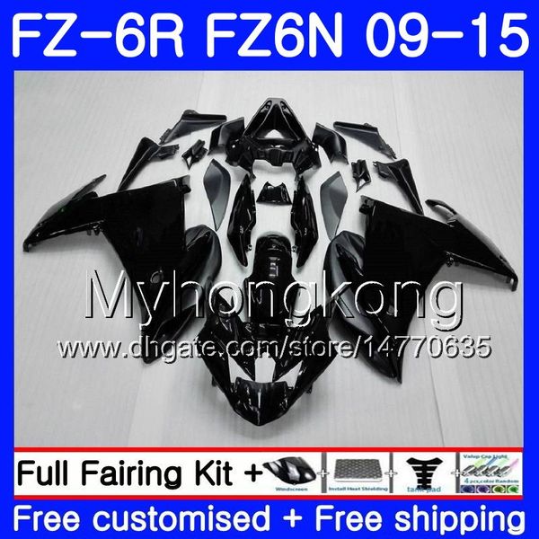 Corps Pour YAMAHA FZ6N FZ6 R FZ 6N Noir mat chaud FZ6R 09 10 11 12 13 14 15 239HM.8 FZ-6R FZ 6R 2009 2010 2011 2012 2013 2014 2015 Carénages