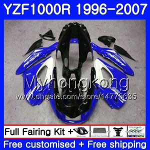 Corpo para YAMAHA Thunderace YZF1000R 96 97 98 99 00 01 238HM.14 YZF-1000R YZF 1000R 1996 1997 1998 1999 2000 2001 Kit de carenagens de fábrica azul