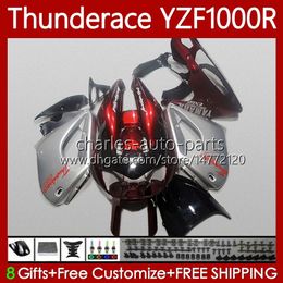 Cuerpo para YAMAHA Thunderace YZF1000R YZF 1000R 1000 R 96-07 Carrocería 87No.51 YZF-1000R 1996 2003 2004 2005 2006 Rojo plata 2007 YZF1000-R 96 97 98 99 00 01 02 07 Carenado