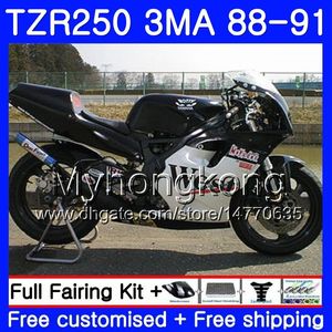 Lichaam voor Yamaha TZR250RR RS RR YPVS TZR250 88 89 90 91 244HM.24 TZR-250 TZR250 3MA TZR 250 Zwart Westraad 1988 1989 1990 1991 Fairing Kit