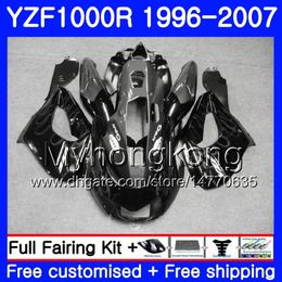 Cuerpo para YAMAHA YZF1000R Thunderace Gris llamas calientes 02 03 04 05 06 07 238HM.37 YZF 1000R YZF-1000R 2002 2003 2004 2005 2006 2007 Kit de carenado