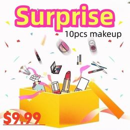 Body Glitter 10pc en Brand MakeUp Sets Lucky Surprise Bag Make up Cosmetics Kit Eyeshadow LipStick Eyebrow Eyeliner resaltador Enviado al azar 230718