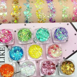 Body Glitter 19 kleuren Diamant Pailletten Oogschaduw blijvende Shimmer Mermaid Nail Gel Markeerstift Make Party Cosmetica 230920