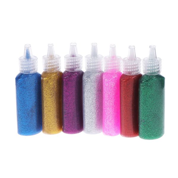 Body Glitter 7 Pcs Couleur Argile Bâtons De Colle Enfants Étincelle Costume Artisanat En Trois Dimensions 230719