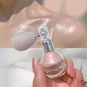 Corps paillettes Airbag surligneur Lightplighter Body Spray Powder Glittery Facial Hair Fixation Powder Festival Party Spray Spray illuminateur D240503