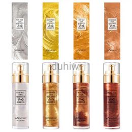 Lichaam glitter lichaam glinstering spray glitter spray gliny body lotion waterdichte body glitter mist spray vloeistof illuminators markeerstift poeder d240503