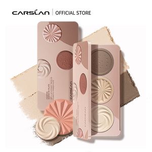 Bâton correcteur CARSLAN intérêt particulier tricolore cosmétique poudre Palette Contour bronzant mat miroitant paillettes surligneur pour le toilettage du visage 230921