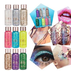 Body Glitter Gel Eye Nail Haar Gezicht Stickers Langdurige Holografische Voor Vrouwen Make Decoratie Party 230726