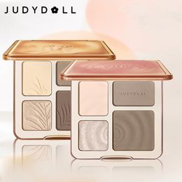 Body Glitter Judydoll Contouring Face Highlighter Palette Highlight Bronzer Poeder Make-up Shimmer Matte Iluminador Shadow Hair Line Tool 230921