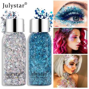 Body Glitter Julystar 10 kleur ogen glitter cosmetica gezicht pailletten crème diamanten juwelen snaars make -up party festival glitter make -up d240503
