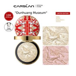 Body Glitter Lan x Dunhuang Museum Deer Scpture Highlighter Powder Platte Limited Edition Shimmer pour le maquillage du visage 230809 Drop Livraison OT8MB