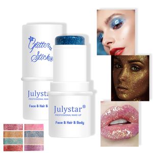 Body Glitter Stick gel voor gezicht lichaam Hair dikke, sprankelende holografische zeemeermin pailletten verf waterdichte multi -fase make -up