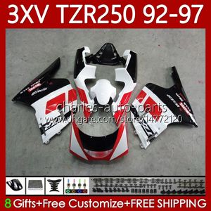 Carrosserie voor Yamaha TZR 250 TZR250 R RS RR TZR250RR TZR-250 92-97 Rood Wit Blk Body 117NO.10 YPVS 3XV TZR250R 92 93 94 95 96 97 TZR250-R 1992 1993 1994 1995 1996 1997 Kuip