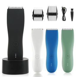 Body Hair Trimmer Shaver for Men Ball Trimmer lies schaamte vervangbare keramische mesgroomer elektrische scheermessen waterdichte klipper 240411