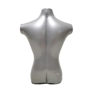 Corps gonflable pvc mannequin plastique mâle mâle gonflable torse forme mannequin modèle forme de forme argent affichage gratuit livraison gratuite