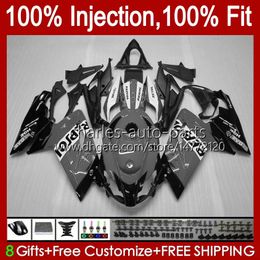 Corps d'injection pour Aprilia RS-125 RSV RS 125 RR 125RR 2006 2007 2008 2009 2010 2011 34No.96 RSV-125 RSV125 R 06-11 RSV125RR RS4 Repsol gris RS125 06 07 08 09 10 11 Carénage