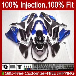 Body Injectievorm voor Kawasaki Ninja Z 1000 R Z1000 2010 2011 2012 2013 jaar carrosserie 15NO.82 Z-1000 Z1000R 2010-2013 Z-1000R 10 11 12 13 OEM Fairing Kit Glossy Blue