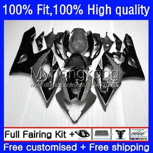 Moulage par injection de corps OEM pour SUZUKI 1000CC GSX-R1000 2005-2006 MOTO Carrosserie 26No.102 GSXR 1000 CC K5 GSXR1000 2005 2006 GSXR-1000 05 06 100% Gris noir Fit Carénage