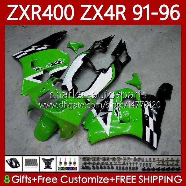 Kit Carrosserie Pour KAWASAKI NINJA ZXR 400 CC ZX-4R ZXR400 91 92 93 94 95 96 Capot 138No.31 ZX4R 400CC ZX 4R ZXR-400 1991 1992 1993 1994 1995 1996 Carénages ABS Noir