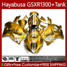 Body Kit voor Suzuki Hayabusa GSXR 1300CC 1300 CC 2002 2003 2004 2005 2006 2007 74 NO.135 GSX-R1300 GSX R1300 GSXR-1300 96-07 GSXR1300 96 97 98 99 00 01 Glans Gouden Verklei