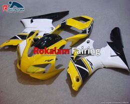 Body-kits voor Yamaha YZF R1 YZF-R1 98 99 YZF 1000 R1 YZF1000 R1 1998 1999 Geel Zwart Wit Kuipenset (spuitgieten)