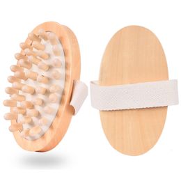 Brosse de massage pour le corps Brosses de bain Huile essentielle en bois Coussin d'air Brosse Maison SPA Brosse