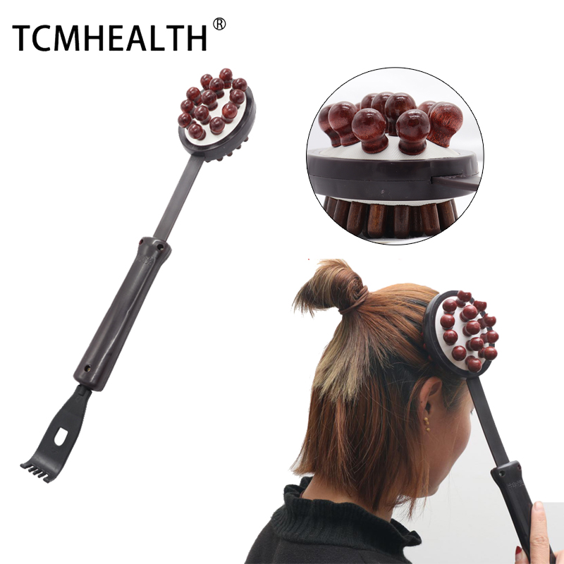 Body Massager Massage Hammer Plastic Handle Double Size Retractable Head Beating Relaxation Massager Tool Elasticity Multifunctional Health