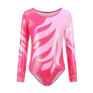 Body Mechanica Kleding Kinderen Meisjes Diamante Lange Mouw Ballet Praktijk Danskleding Gymnastiek Felle Kleur Body Suits Ballet Kleding 230825