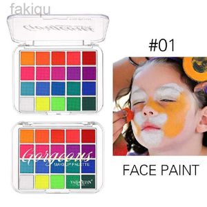 Peinture corporelle 20 couleurs visage peinture de corps non toxique huile de peinture d'eau sûre avec pinceau Christmas Halloween Makeup Party Tools D240424