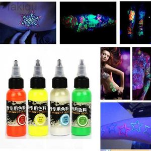 Body Paint 5 kleuren tijdelijke nachtlicht tattoo inkt professionele veilige wegwerp wegwerp Easy kleurplaten lichaam gekleurde tekening Airbrush pigment 30 ml D240424