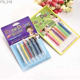 Peinture corporelle 6 couleurs visage corps peinture crayons peinture Crayon stylo bâton épissage Structure pour noël Halloween fête maquillage décoration